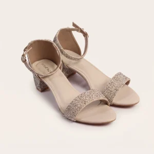 HEELS WITH CRYSTAL (OFF-WHITE)